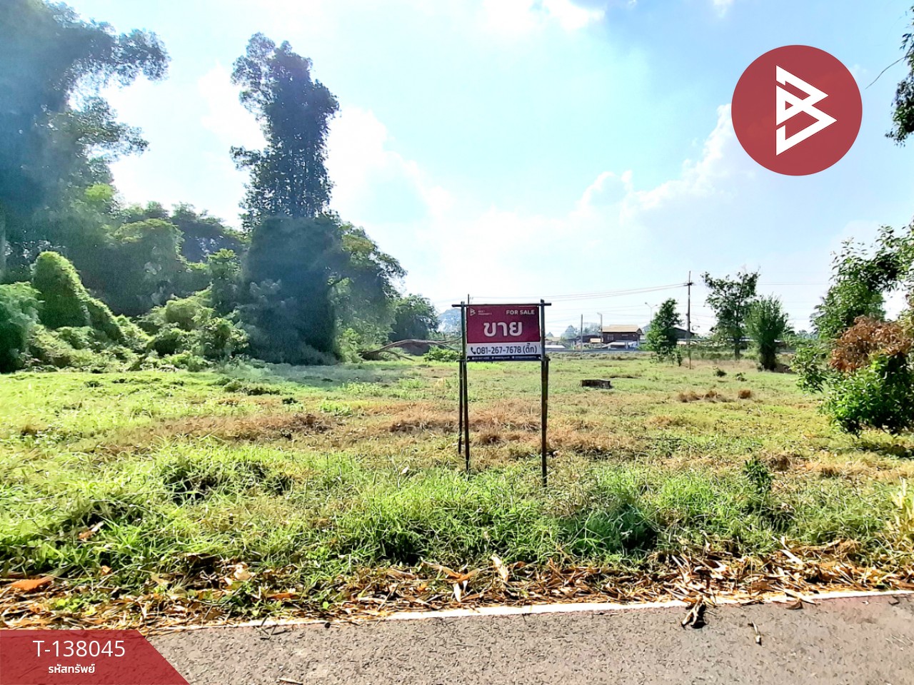 ขายที่ดิน เนื้อที่ 2 ไร่ ต.สะอาดสมบูรณ์ ร้อยเอ็ด ทำเลดีติดถนน 8