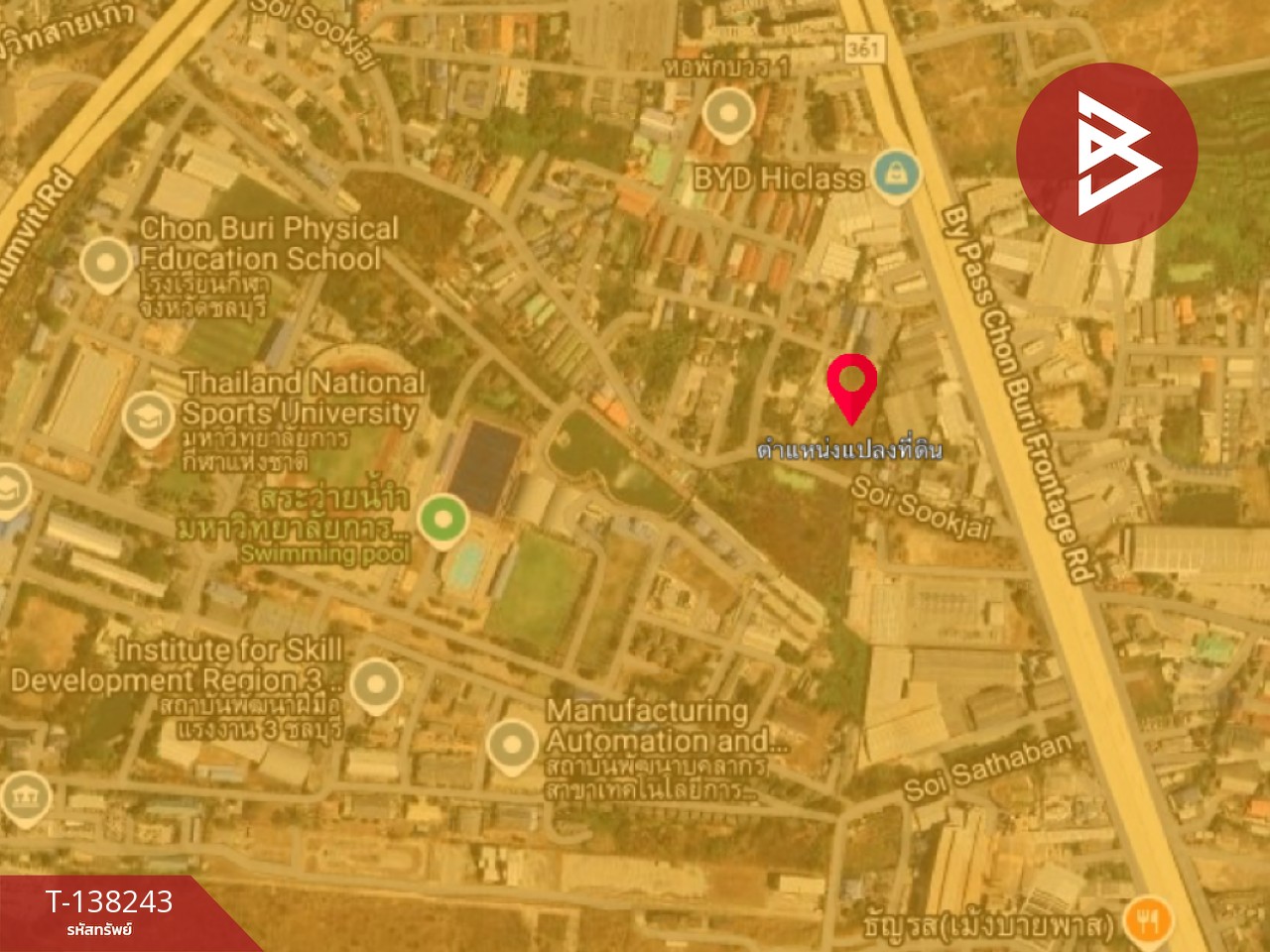 ให้เช่า ที่ดิน เนื้อที่ 3 ไร่ 2 งาน 98 ตร.วา หนองไม้แดง ชลบุรี 2