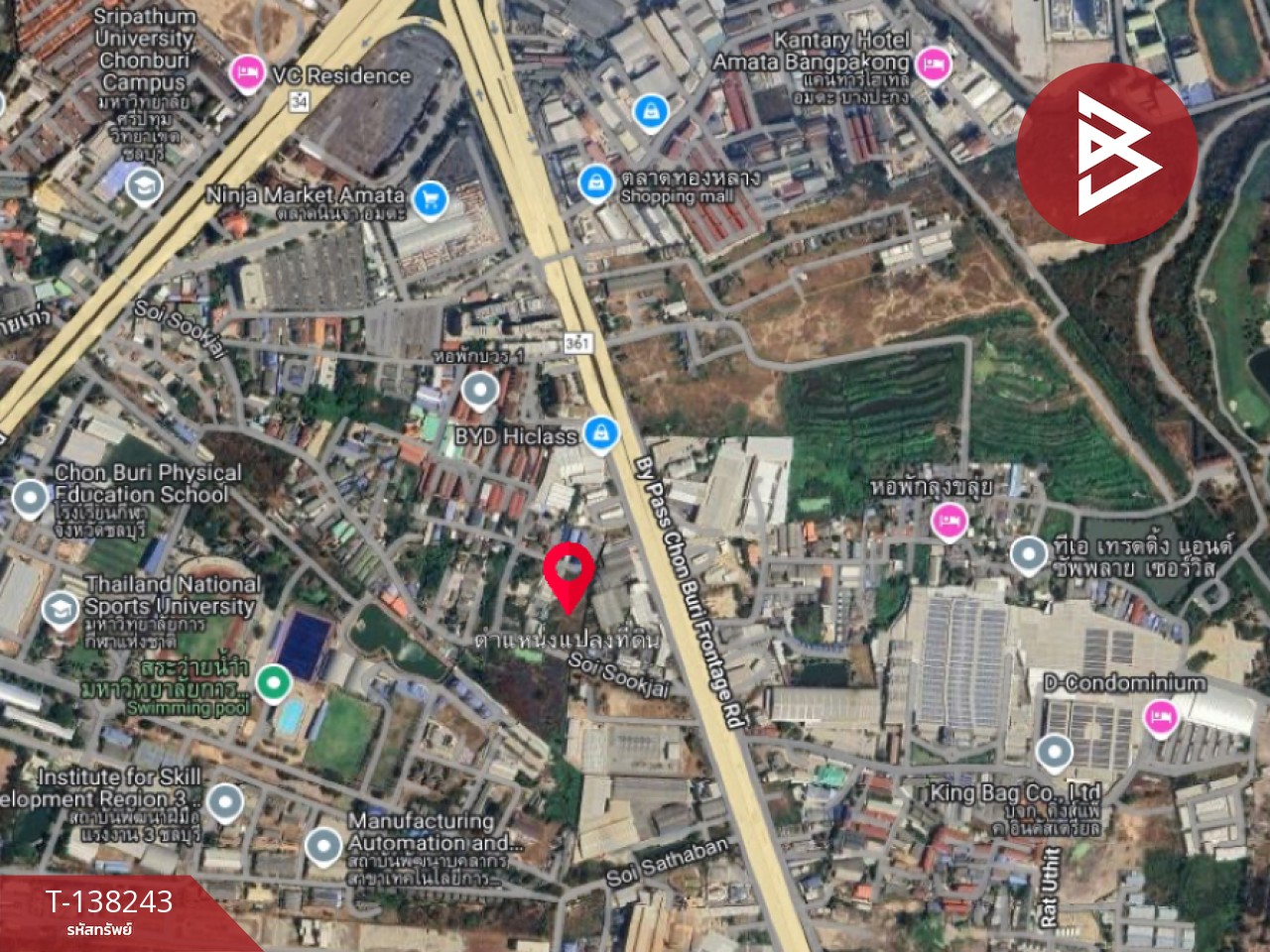 ให้เช่า ที่ดิน เนื้อที่ 3 ไร่ 2 งาน 98 ตร.วา หนองไม้แดง ชลบุรี 3