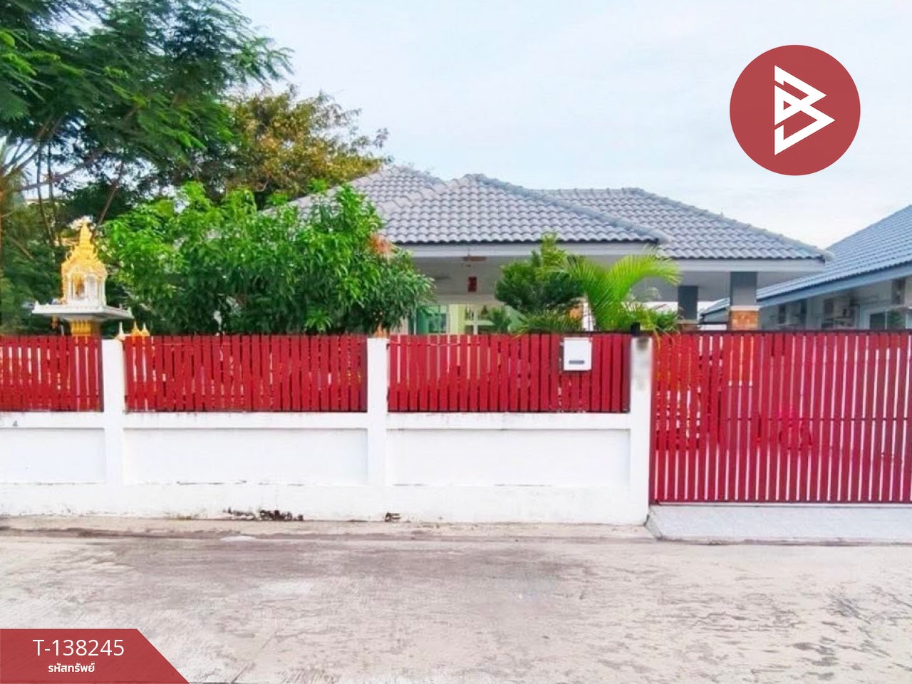 ขายบ้านเดี่ยวชั้นเดียว เนื้อที่ 52.5 ตารางวา บ้านแพ้ว สมุทรสาคร 1