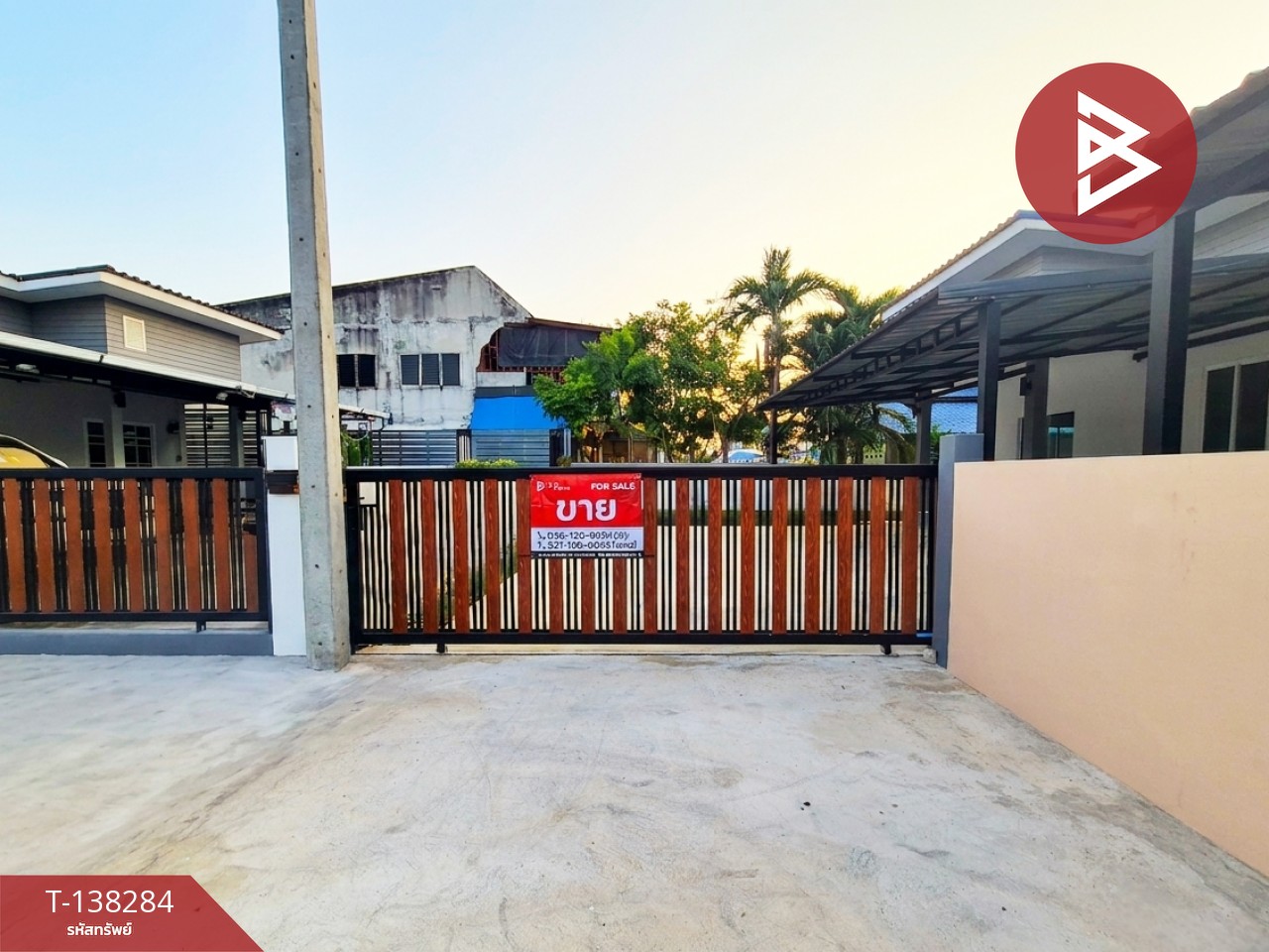 ขายบ้านเดี่ยวชั้นเดียว เนื้อที่ 63.8 ตร.วา ลาดใหญ่ สมุทรสงคราม 1