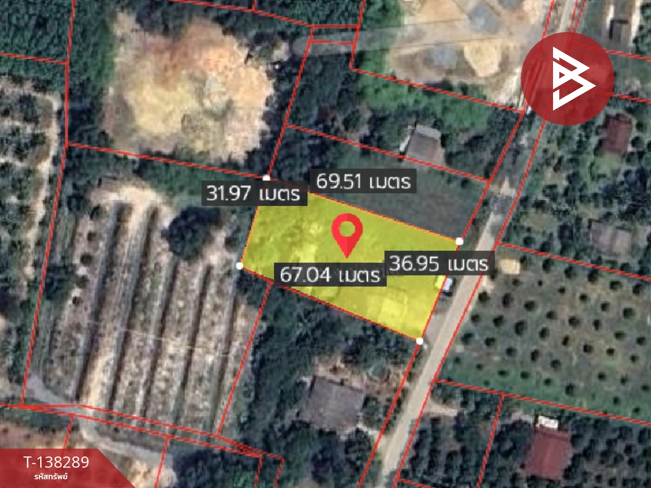 ขายที่ดิน เนื้อที่ 1 ไร่ 2 งาน 10 ตร.วา คมบาง จันทบุรี 1