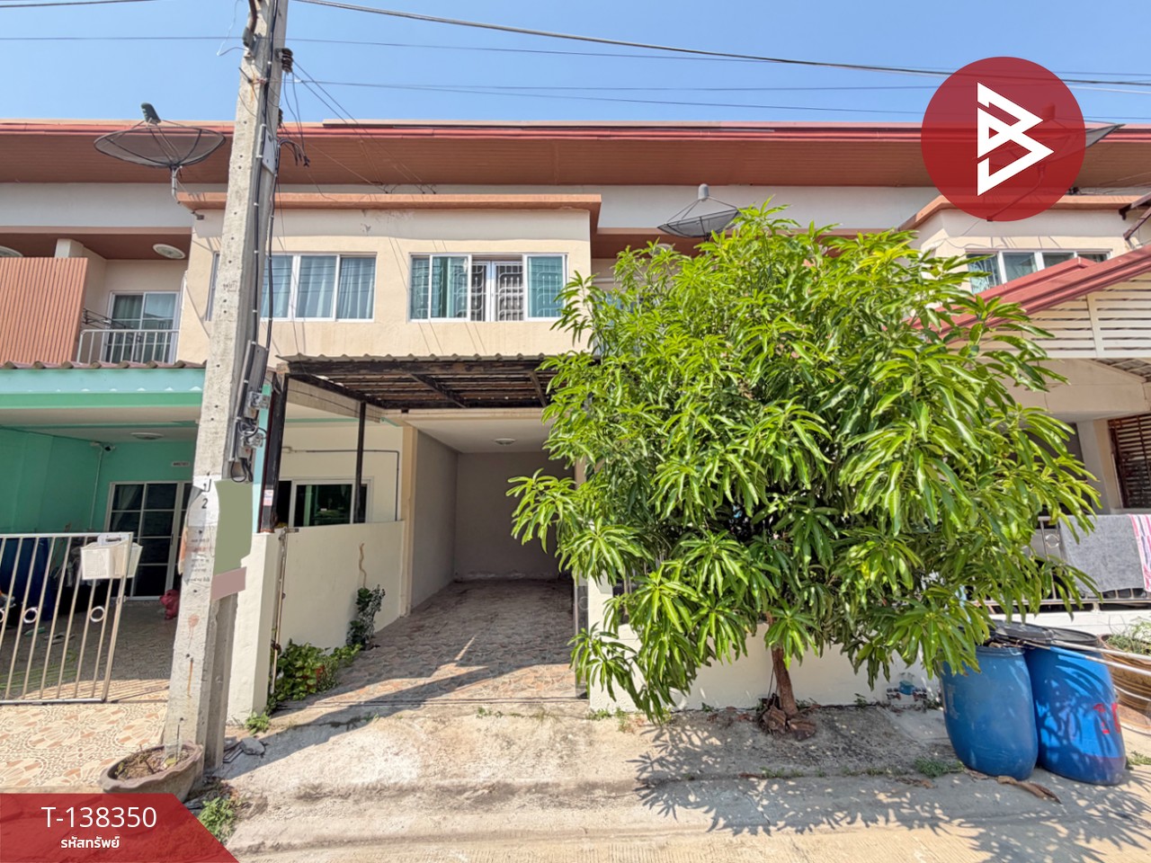 ขายทาวน์เฮ้าส์ 2 ชั้น หมู่บ้านทรัพย์ยั่งยืน ตำหรุ-บางปู สมุทรปราการ 1