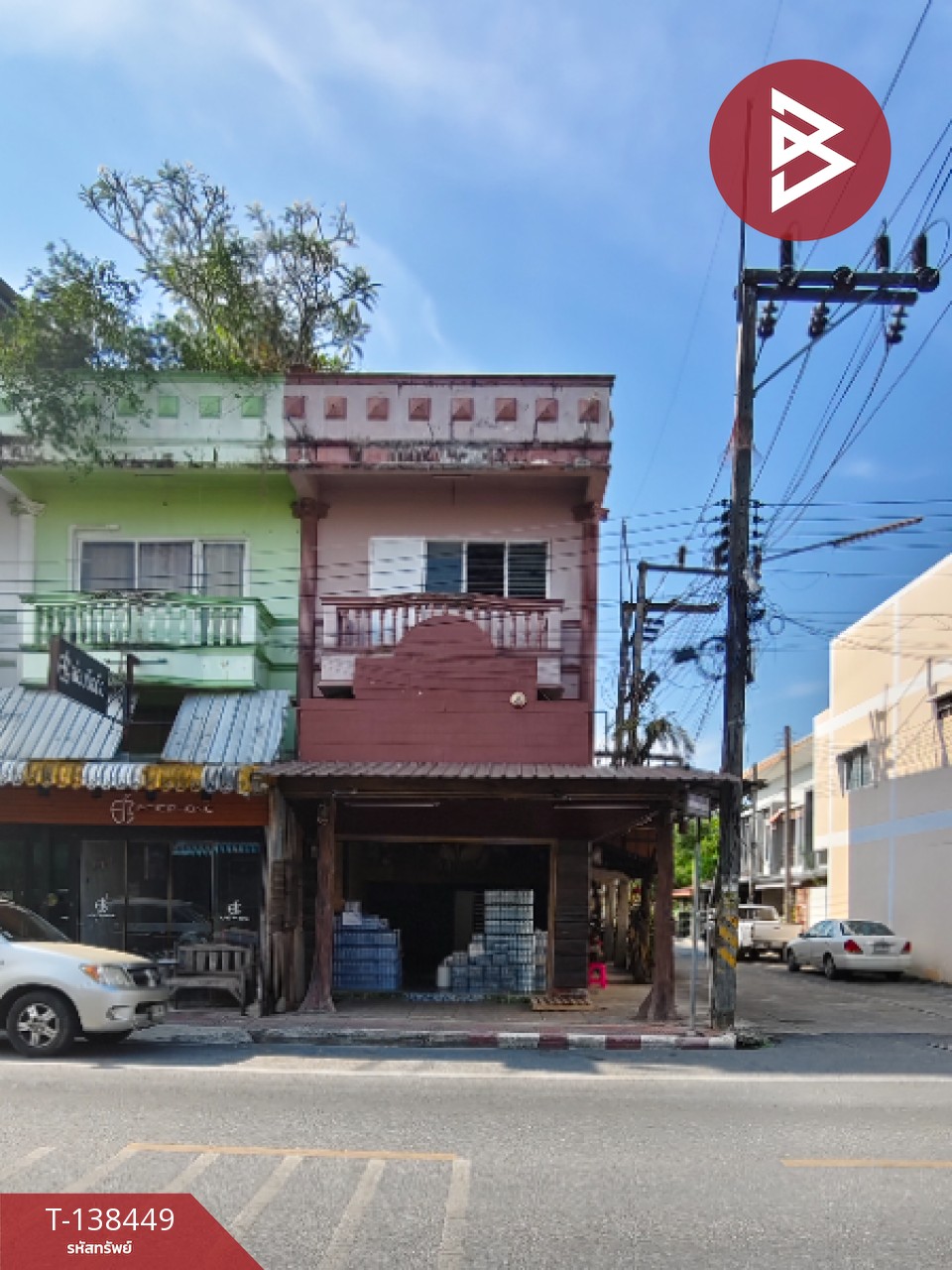 ขายอาคารพาณิชย์หลังมุม 2 ชั้น ต.โพธิ์เสด็จ นครศรีธรรมราช อยู่ใกล้โรงพยาบาลสัตว์สะพานยาว 2