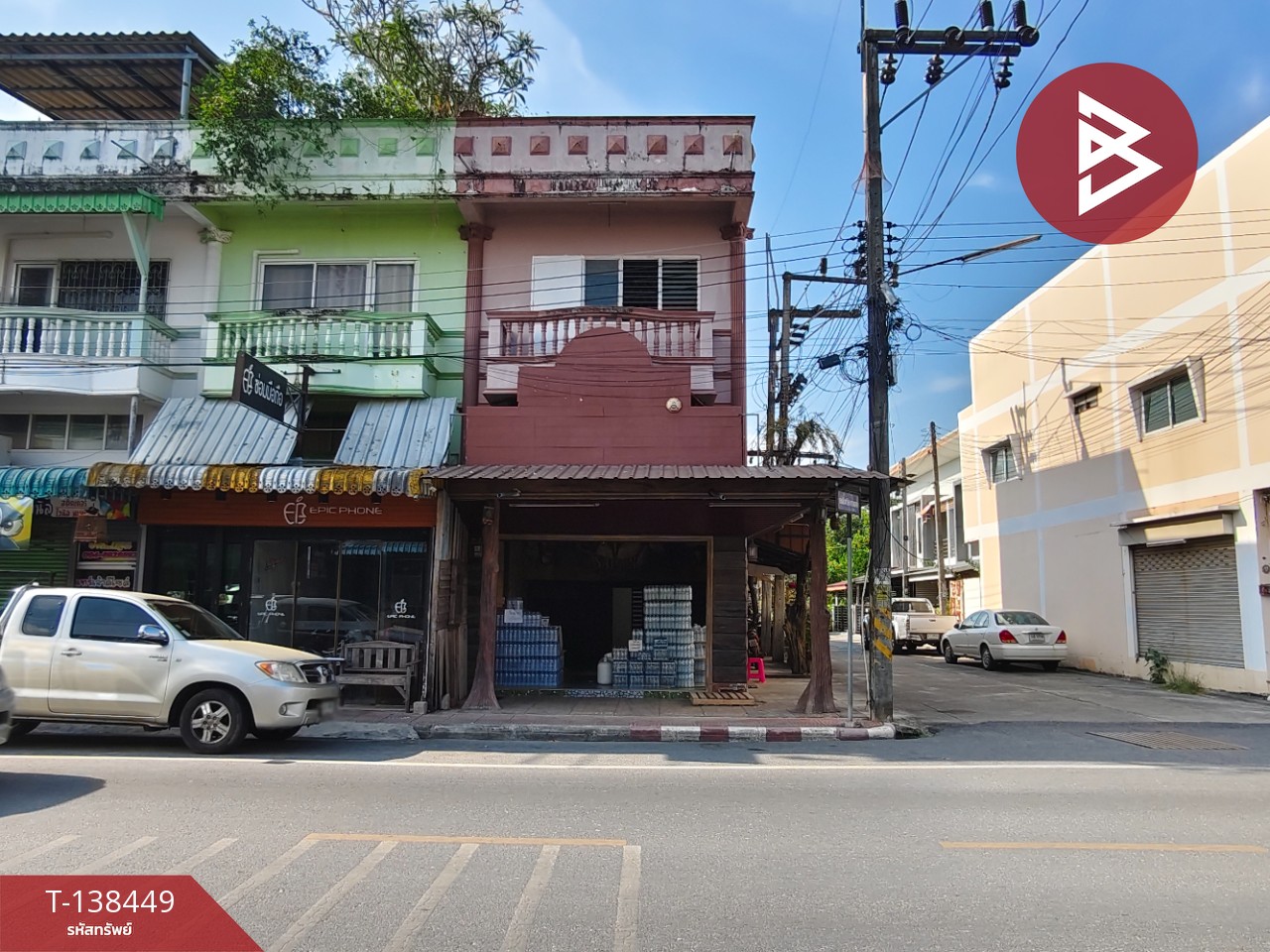 ขายอาคารพาณิชย์หลังมุม 2 ชั้น ต.โพธิ์เสด็จ นครศรีธรรมราช อยู่ใกล้โรงพยาบาลสัตว์สะพานยาว 1