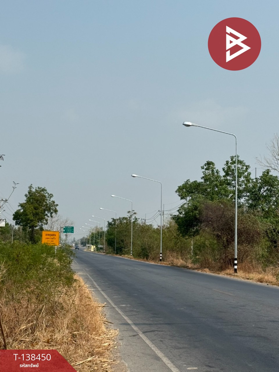 ขายที่ดิน เนื้อที่ 5 ไร่ 2 งาน 0.4 ตร.วา อ.สระโบสถ์ ลพบุรี ติดถนนใหญ่ 6