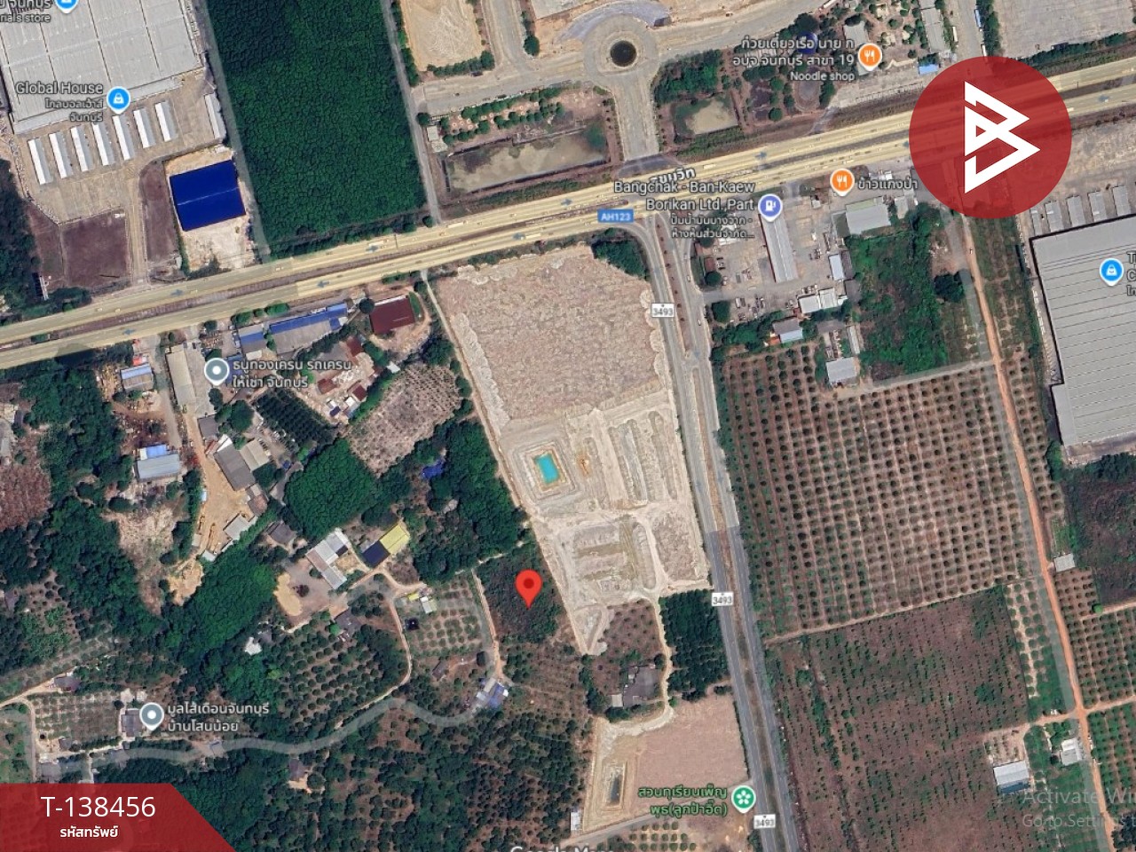 ขายที่ดินแปลงสวย เนื้อที่ 100 ตร.วา ท่าช้าง หน้าอบจ.จันทบุรี 10