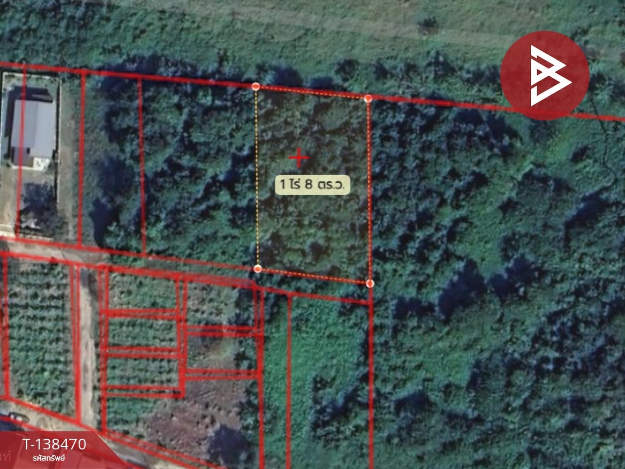 ขายที่ดิน เนื้อที่ 403 ตารางวา จันทบุรี ใจกลางเมืองท่าช้าง พื้นที่สีเหลือง 8