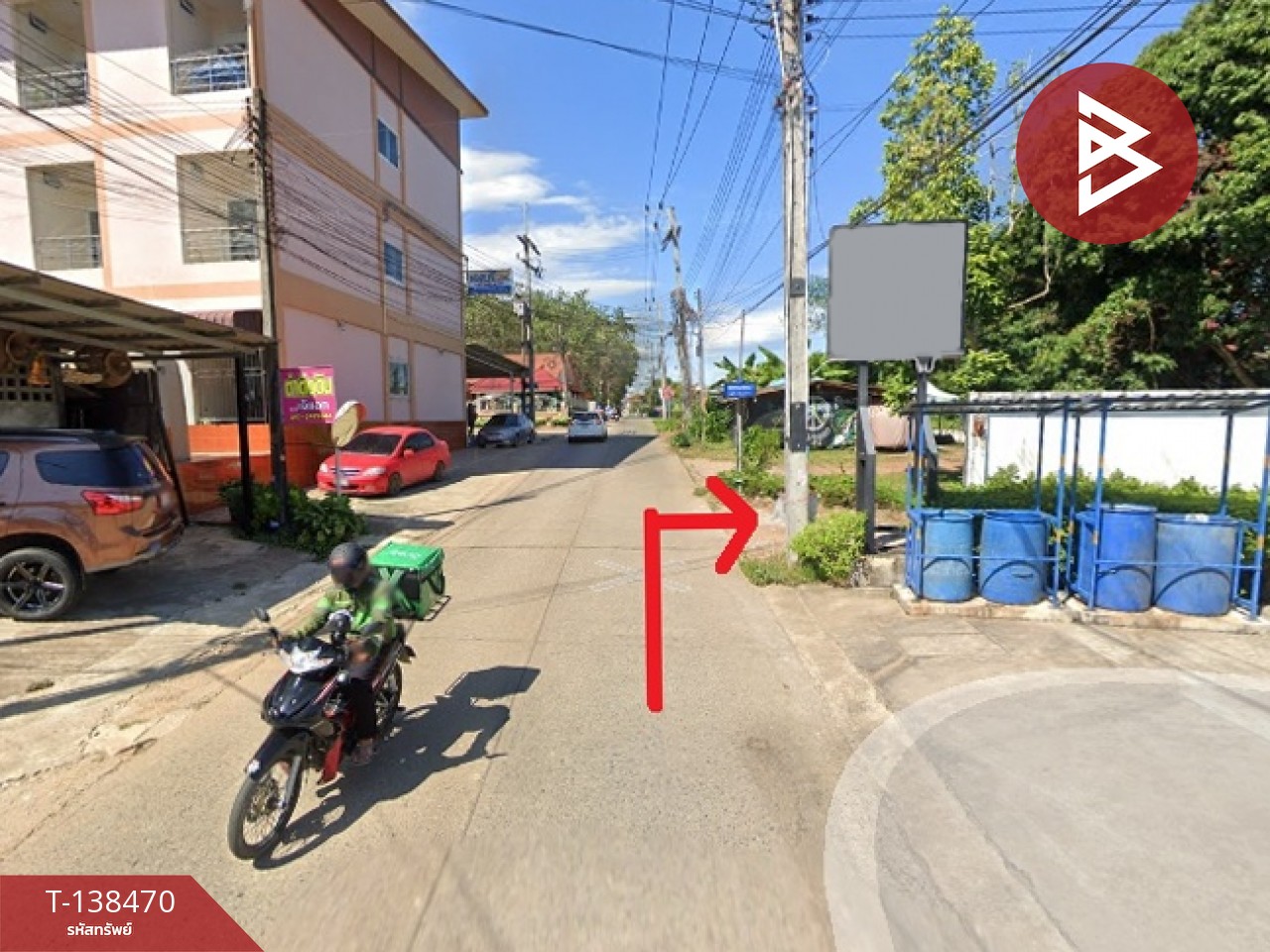 ขายที่ดิน เนื้อที่ 403 ตารางวา จันทบุรี ใจกลางเมืองท่าช้าง พื้นที่สีเหลือง 7