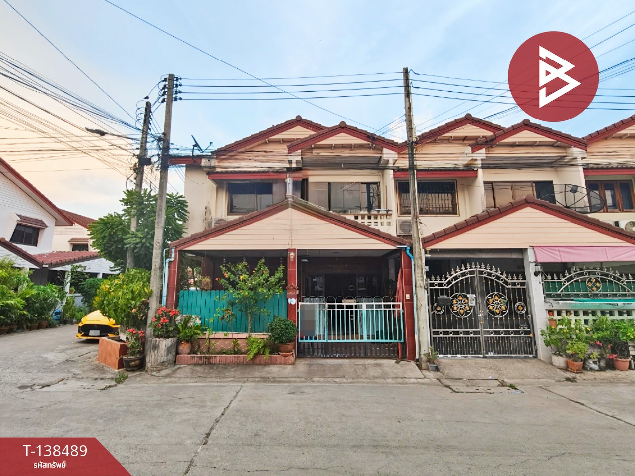 ขายทาวน์เฮ้าส์ 2 ชั้น หมู่บ้านพาขวัญ ฉะเชิงเทรา 2