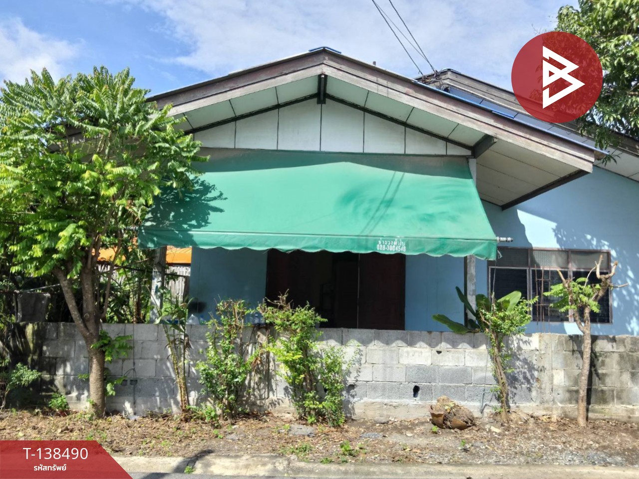 ขายบ้านแฝดชั้นเดียว เนื้อที่ 47 ตร.วา ต.บางพระ จ.ฉะเชิงเทรา แหล่งชุมชน 1