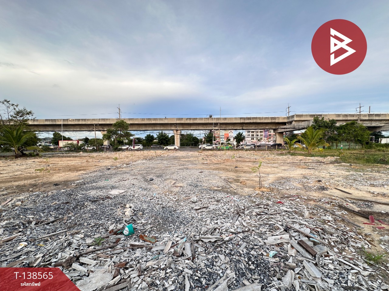 ขายที่ดิน เนื้อที่ 2 ไร่ 3 งาน 16.4 ตร.วา ท้ายบ้าน สมุทรปราการ ติดถนน 4 เลนหน้ากว้าง 4