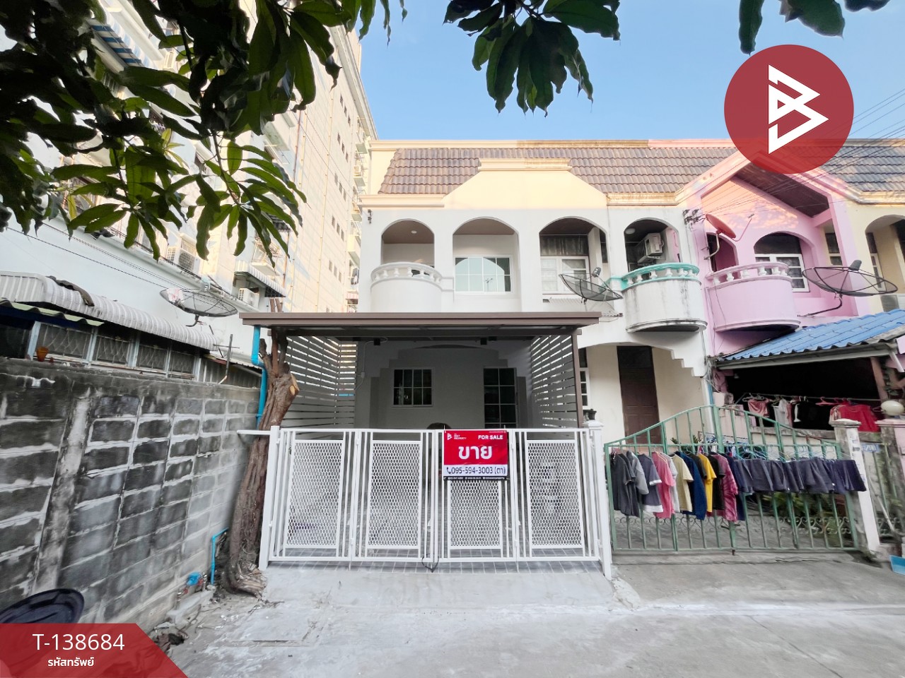 ขายทาวน์เฮ้าส์ 2 ชั้น หมู่บ้านเทพนครทาวน์ เทพารักษ์ กม.4 (ศรีสมิตร) สมุทรปราการ รีโนเวทใหม่ 1