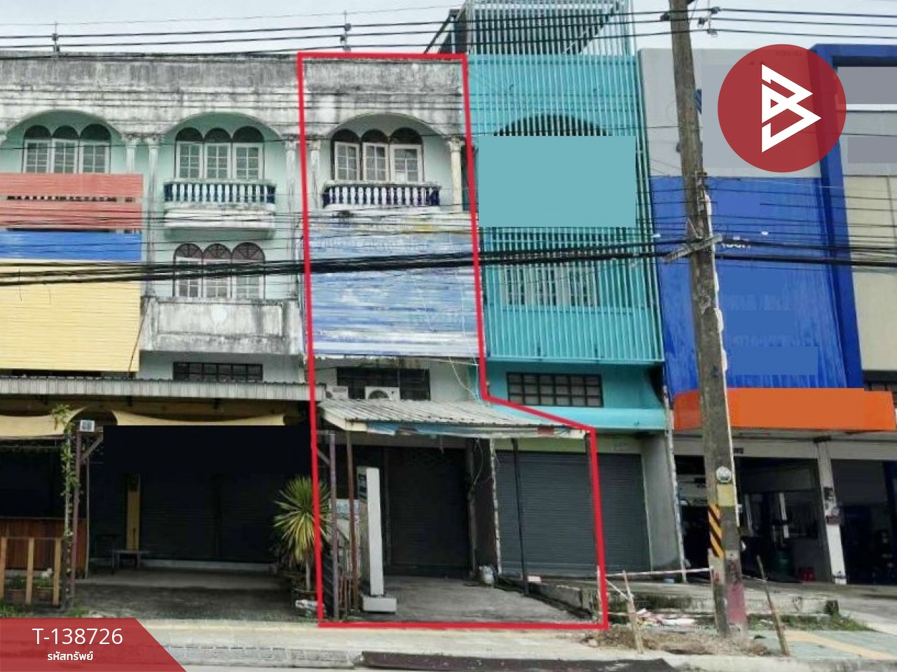 ขายอาคารพาณิชย์ 4 ชั้น เนื้อที่ 20.7 ตร.วา ติดถนนสุขุมวิท บ้านฉาง ระยอง 1