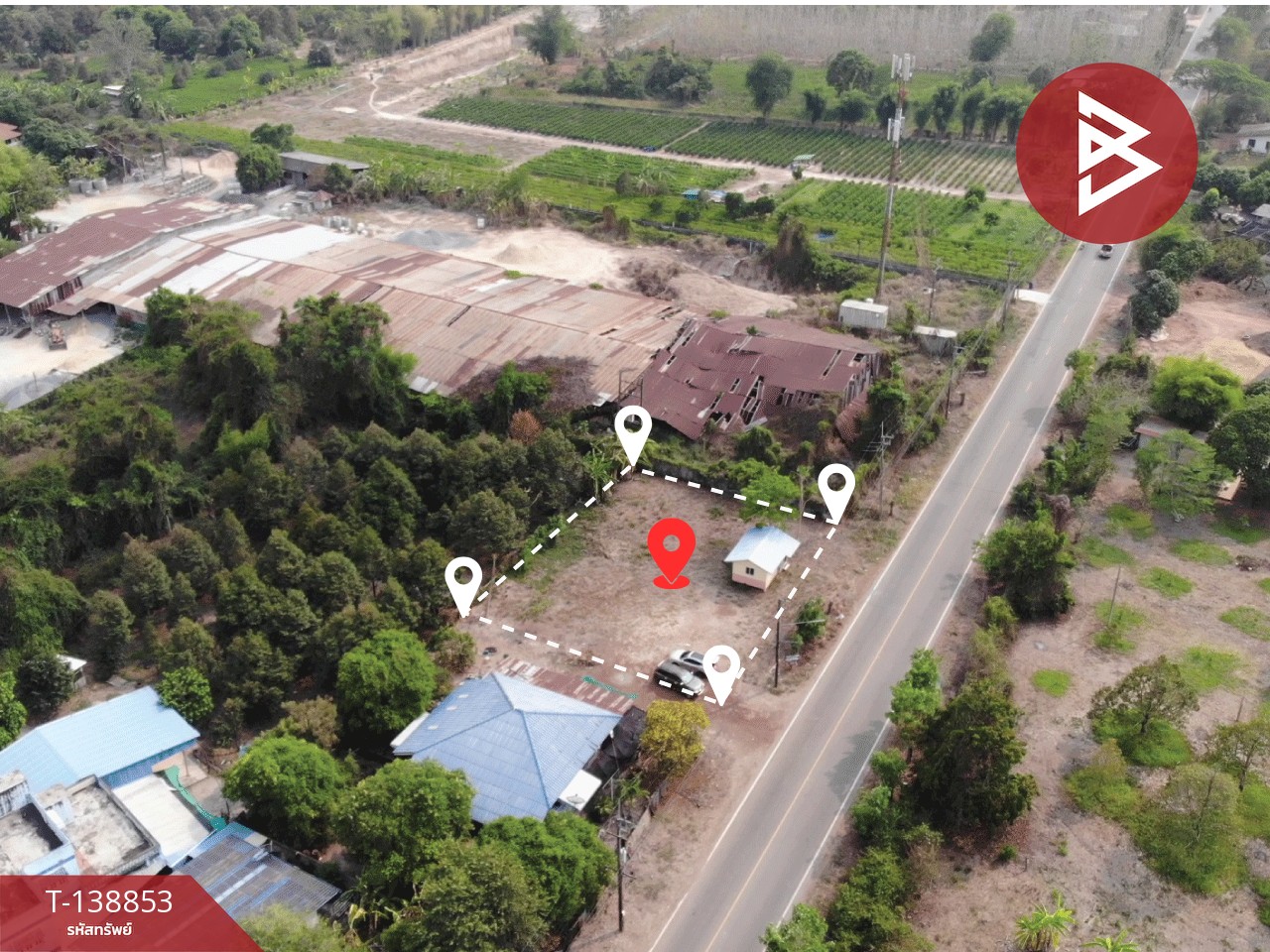 ขายที่ดินแปลงสวย เนื้อที่ 225 ตารางวา สามแยกหนองชะอม โคกไม้ลาย ปราจีนบุรี 4