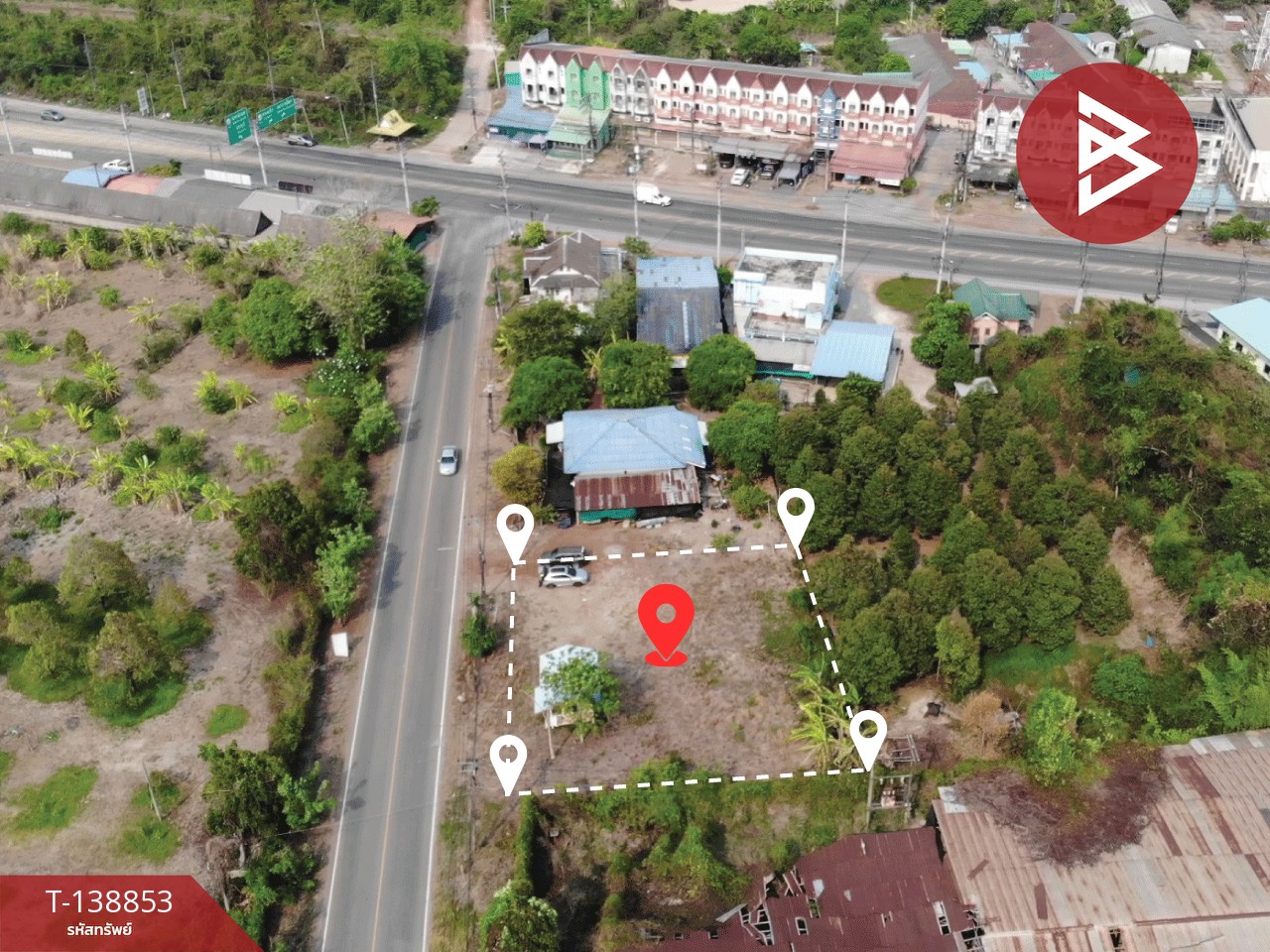 ขายที่ดินแปลงสวย เนื้อที่ 225 ตารางวา สามแยกหนองชะอม โคกไม้ลาย ปราจีนบุรี 2