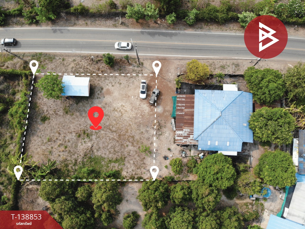 ขายที่ดินแปลงสวย เนื้อที่ 225 ตารางวา สามแยกหนองชะอม โคกไม้ลาย ปราจีนบุรี 5