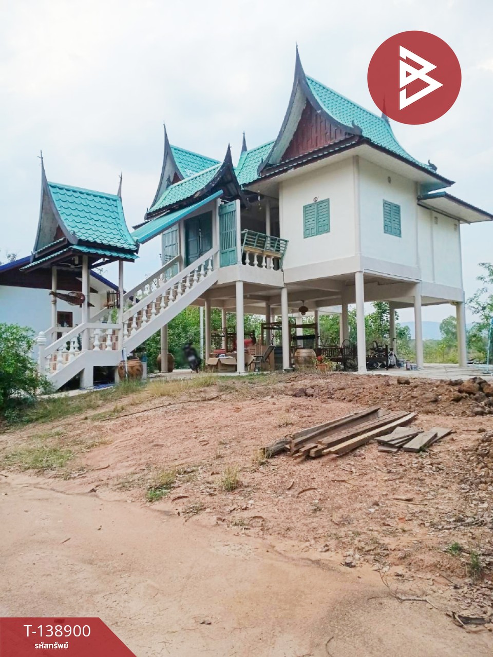 ขายบ้านเดี่ยวพร้อมที่ดิน เนื้อที่ 177 ตร.วา เมืองหนองบัวลำภู ทำเลดี 1