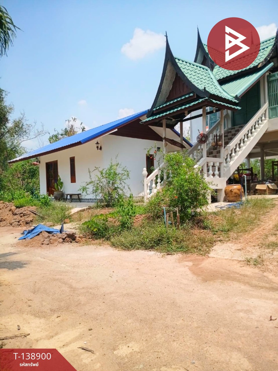 ขายบ้านเดี่ยวพร้อมที่ดิน เนื้อที่ 177 ตร.วา เมืองหนองบัวลำภู ทำเลดี 2