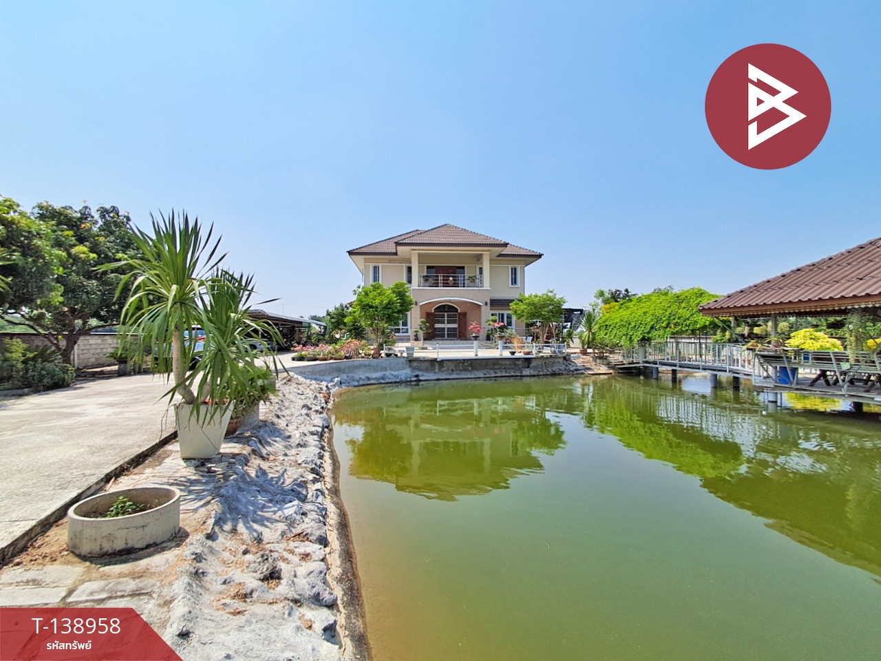 ขายบ้านเดี่ยวพร้อมที่ดิน เนื้อที่ 3 ไร่ 1 งาน 42.8 ตร.วา บ้านโป่ง ราชบุรี 8