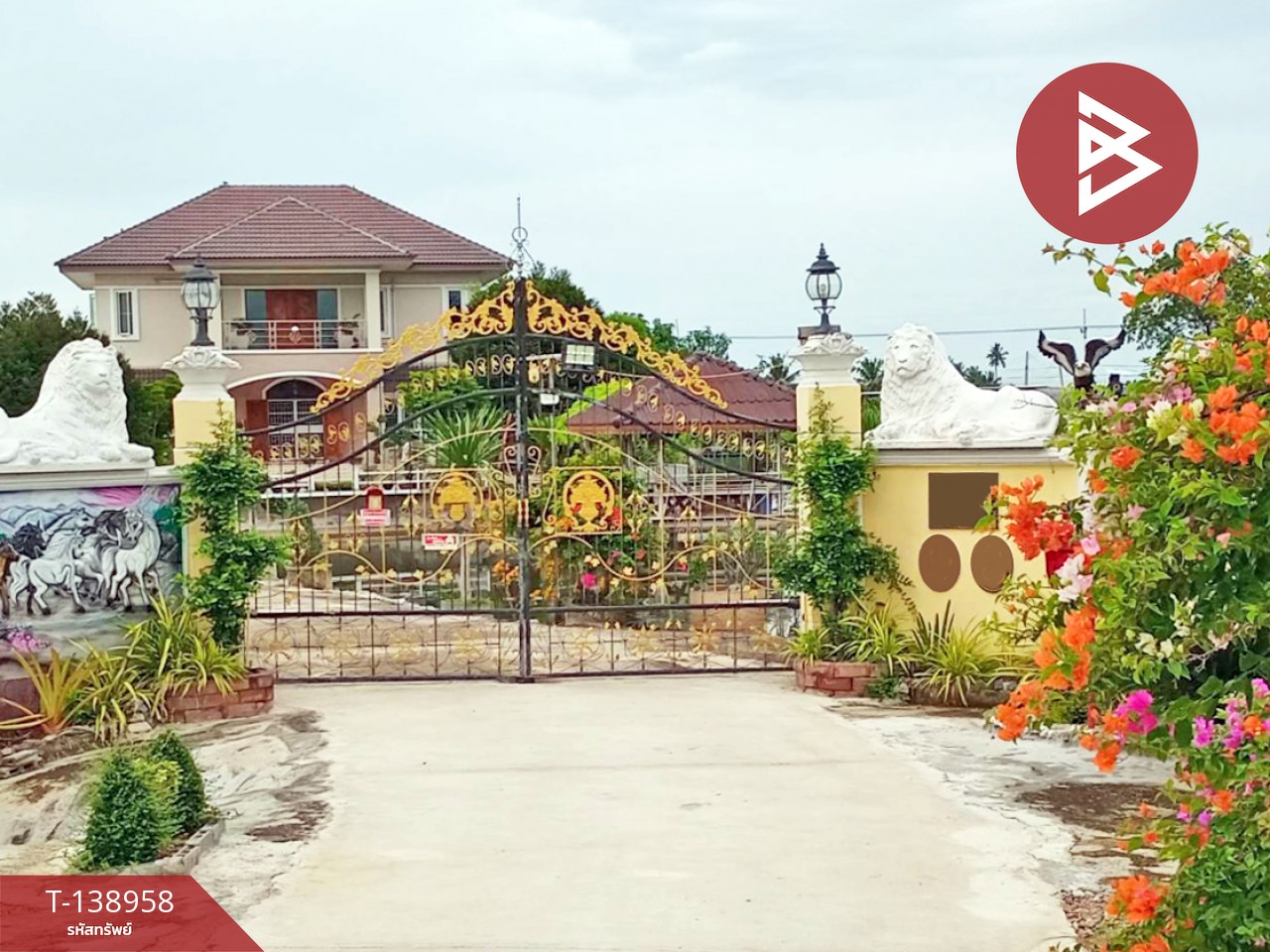 ขายบ้านเดี่ยวพร้อมที่ดิน เนื้อที่ 3 ไร่ 1 งาน 42.8 ตร.วา บ้านโป่ง ราชบุรี 1