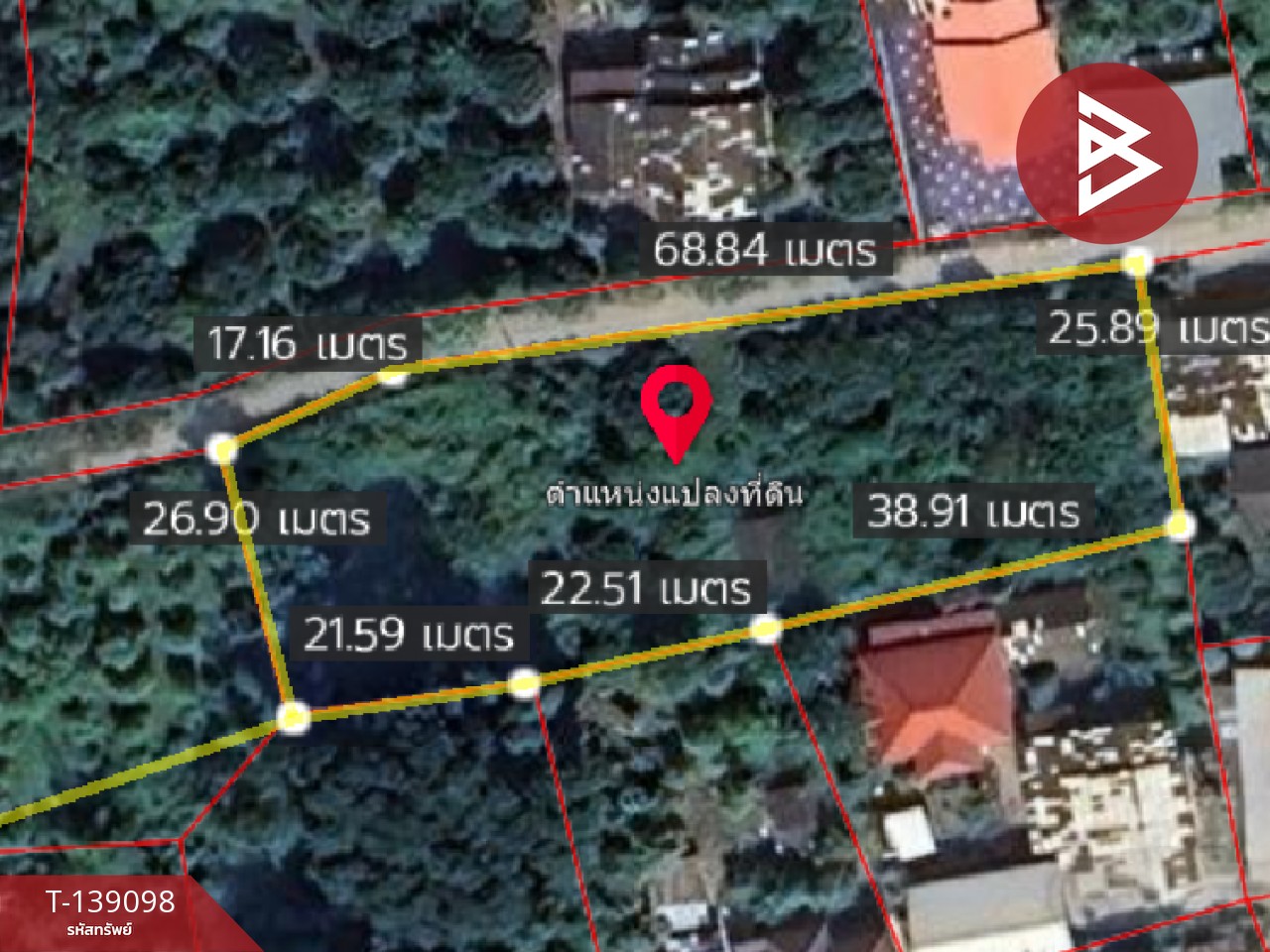 ขายที่ดินสวนลำไย เนื้อที่ 1 ไร่ 2 งาน 11 ตารางวา เวียงหนองล่อง ลำพูน ทำเลติดถนน 15