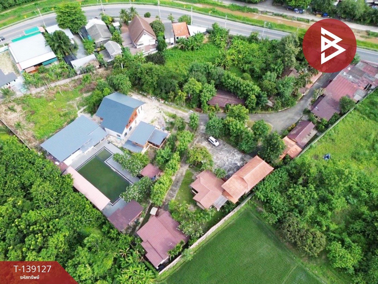 ขายบ้านเดี่ยว 2 ชั้นพร้อมที่ดิน เนื้อที่ 5 ไร่ 28 ตร.วา สันป่าตอง เชียงใหม่ 1