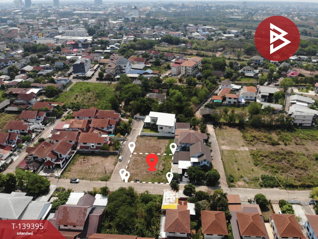 ขายที่ดิน เนื้อที่ 1 งาน 40 ตารางวา ในหมู่บ้านรุ่งเรืองวิลเลจ เมืองขอนแก่น ทำเลดี 2