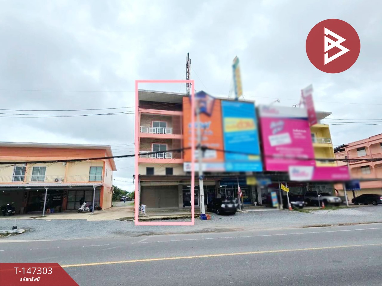 ให้เช่าอาคารพาณิชย์ 3 ชั้น เนื้อที่ 26.8 ตร.วา จันทนิมิต จันทบุรี