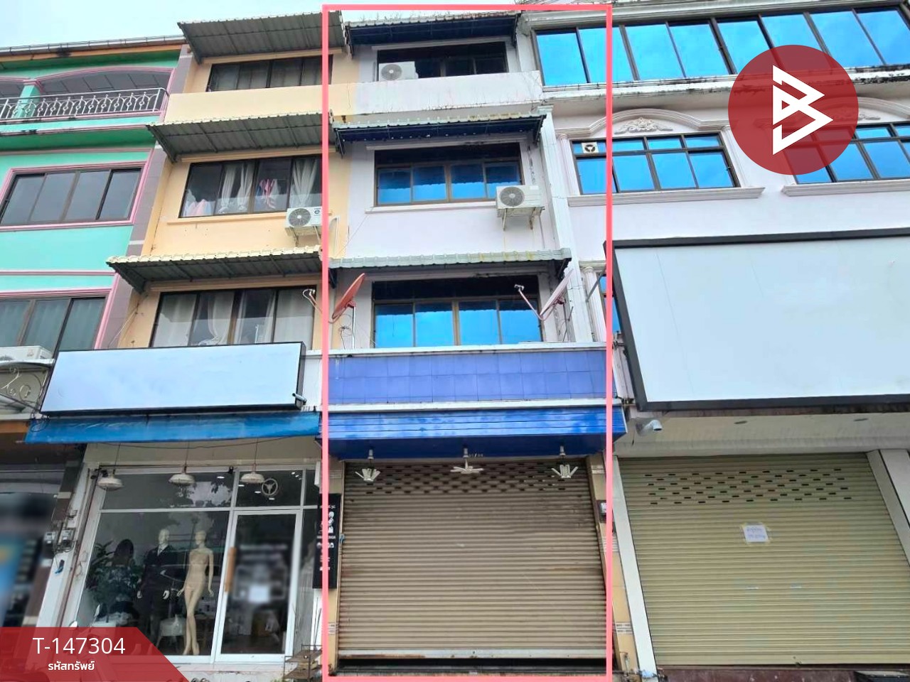 ให่เช่าอาคารพาณิชย์ 4 ชั้น เนื้อที่ 13.7 ตร.วา จันทนิมิต จันทบุรี