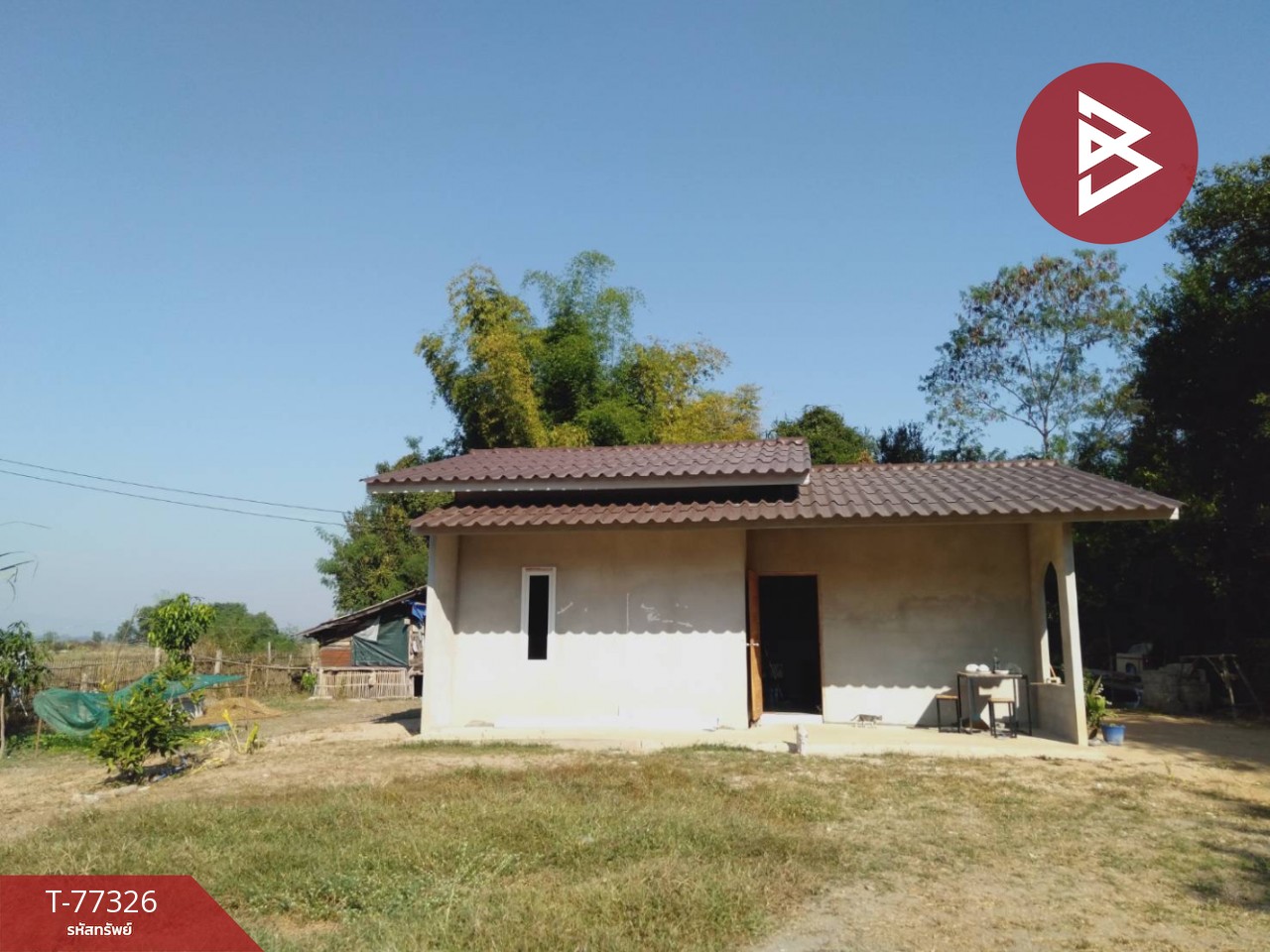 Single-storey detached house for sale, area 200 square wah, Ko Kha District, Lampang Province, spacious area