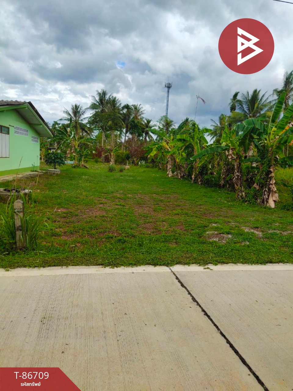 Land for sale, area 1 ngan 2.4 square wa, Bang Mak, Chumphon