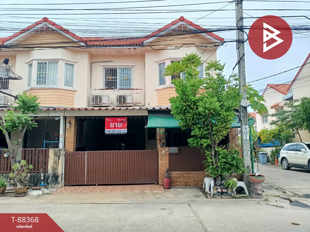 Townhouse for sale, Phumjai Niwet Village 1, Project 12, Phra Samut Chedi, Samut Prakan, ready to move in