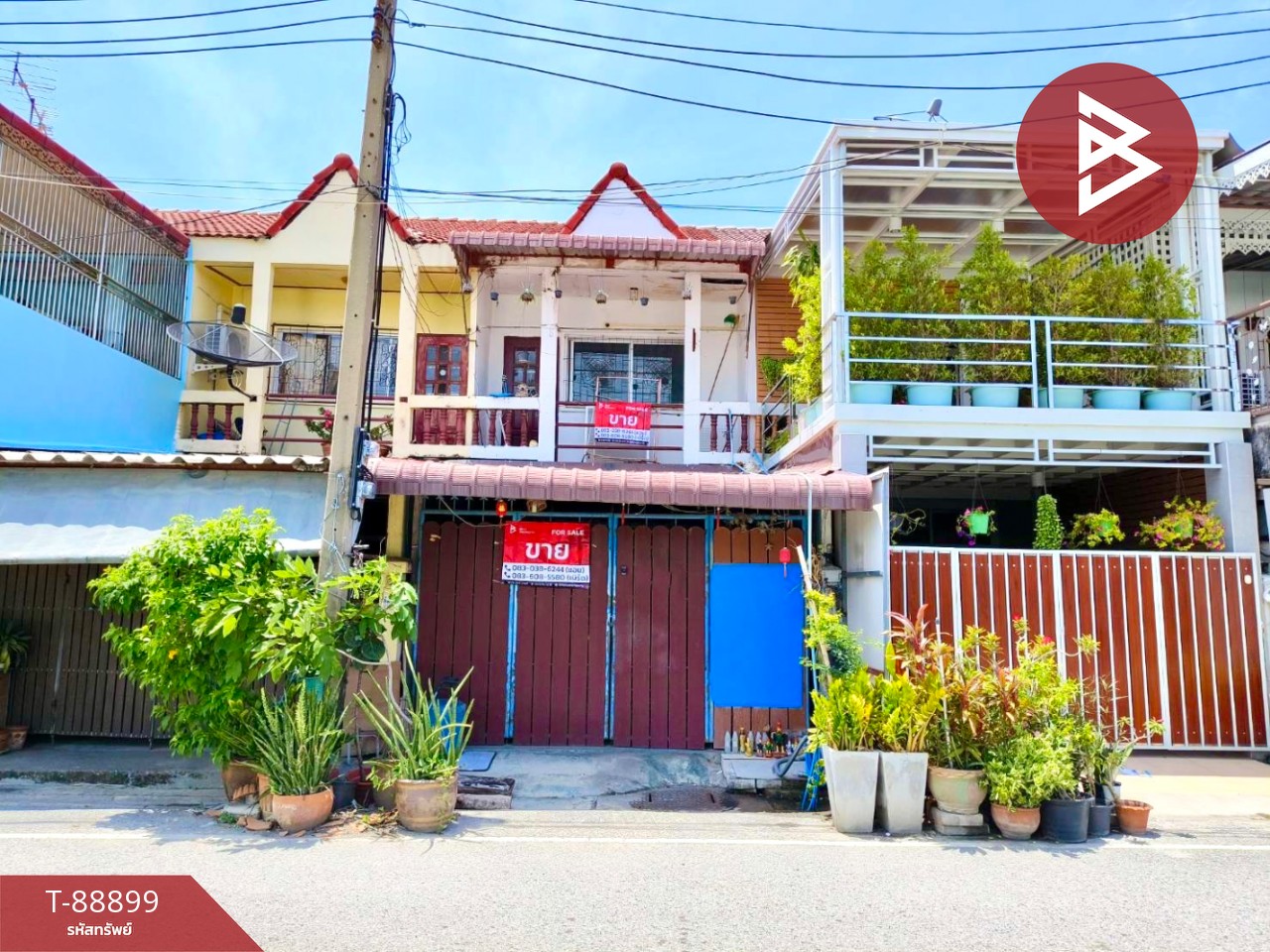 Townhouse for sale, Porjira Village, Tamru-Khlong Dan, Bang Pu, Samut Prakan