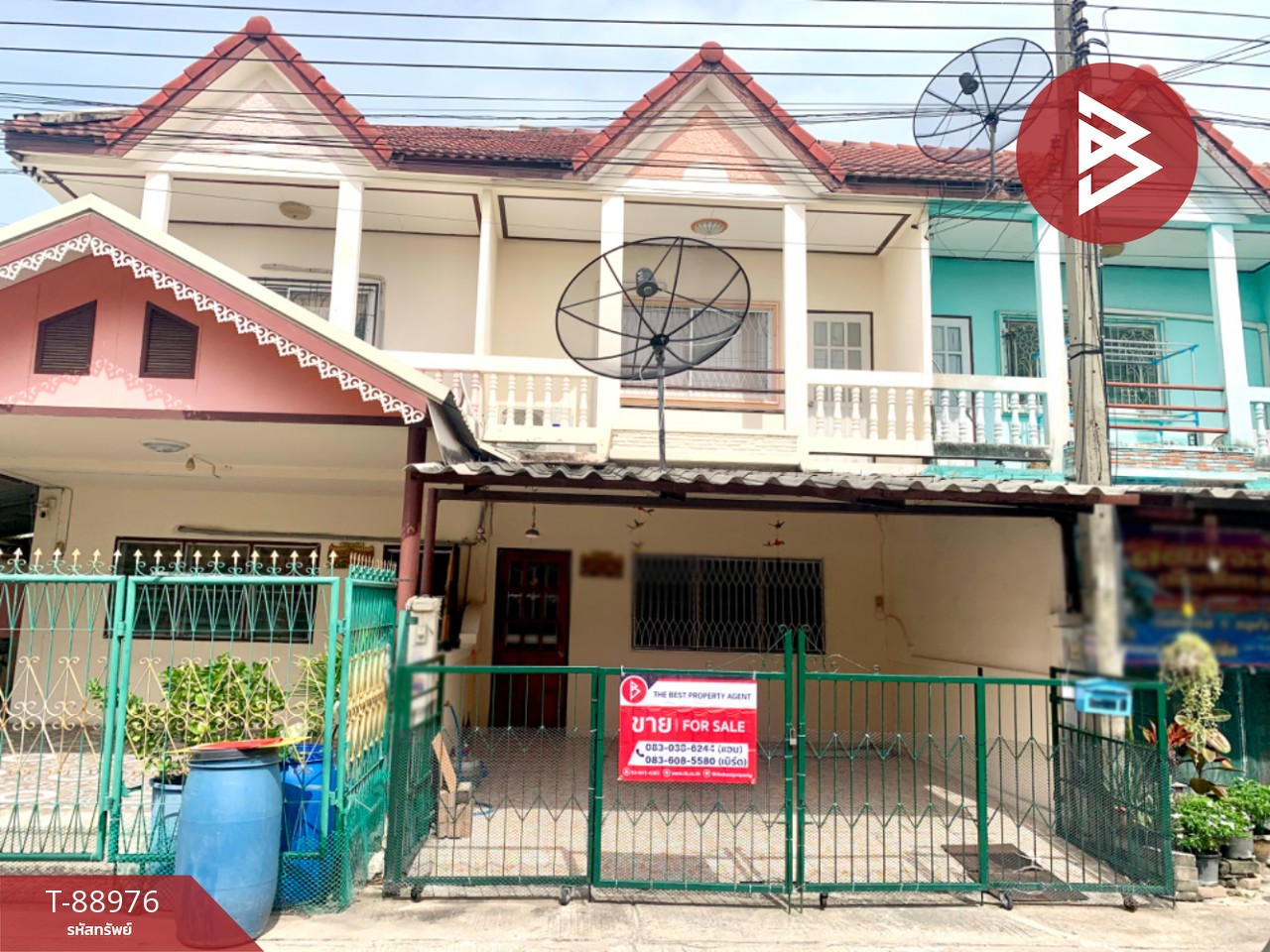 Townhouse for sale, Porjira Village, Tamru-Khlong Dan, Bang Pu, Samut Prakan