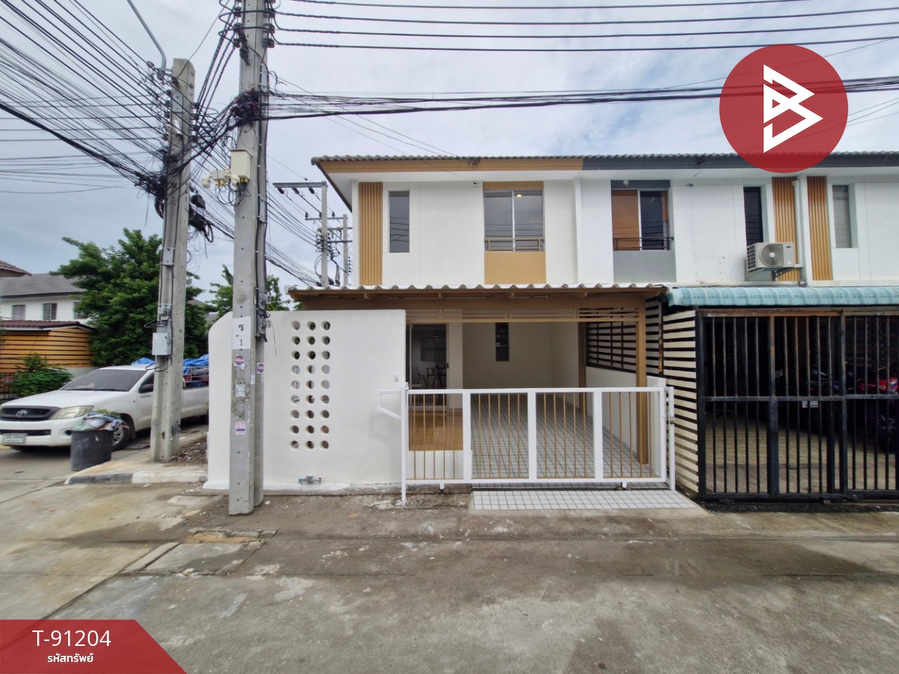 Townhouse for sale, Pruksa Village 77/1, Suk Sawat-Kanchanaphisek, Phra Samut Chedi, Samut Prakan