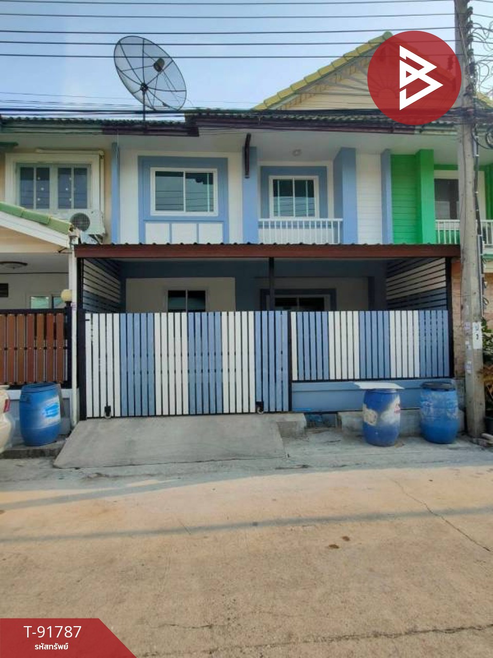 Townhouse for sale, Pruksa Village 15, Bang Phli-Tamru, Samut Prakan, ready to move in