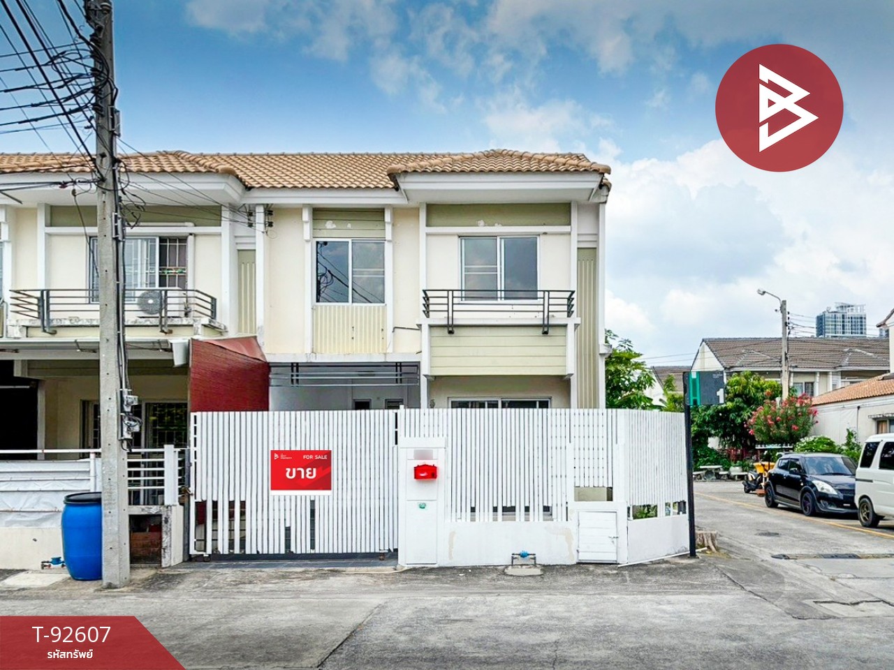 Townhouse for sale, Pruksa Town Village, Sukhumvit-Theparak, Km.1, Samut Prakan