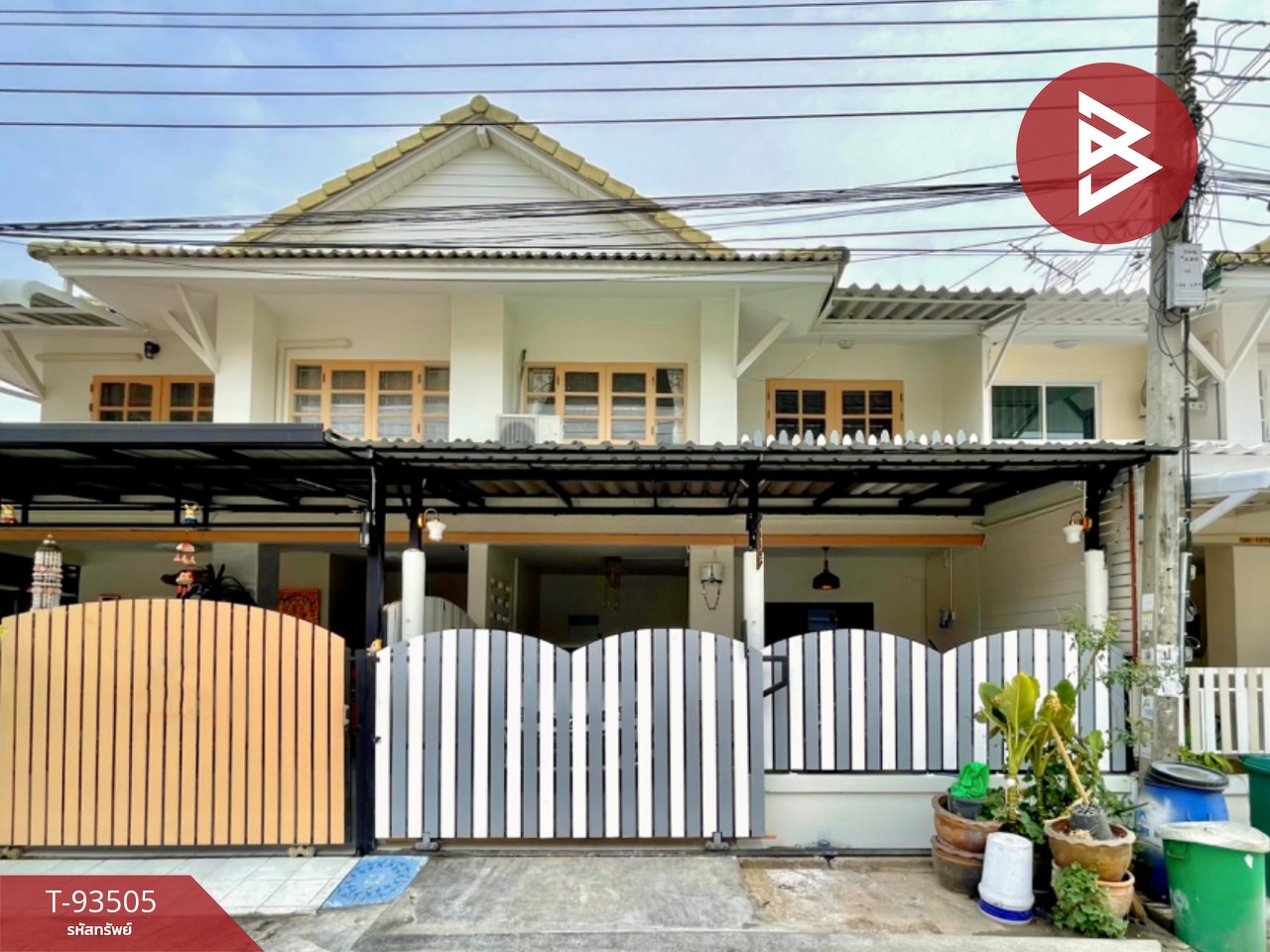 Townhouse for sale, Pruksa Village 15, Bang Phli-Tamru, Samut Prakan, ready to move in