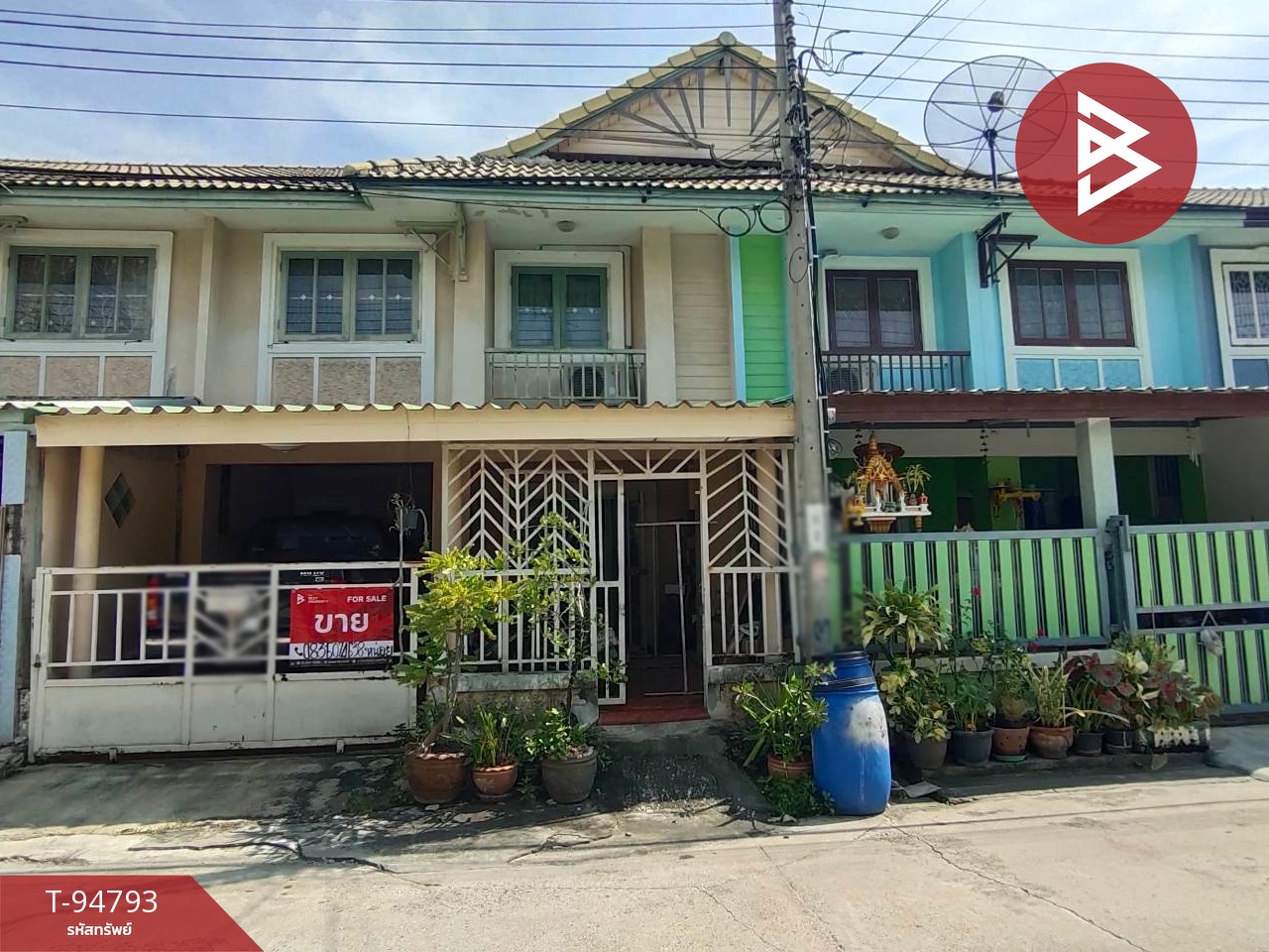 Townhouse for sale, Pruksa Village 15, Bang Phli-Tamru, Samut Prakan, ready to move in