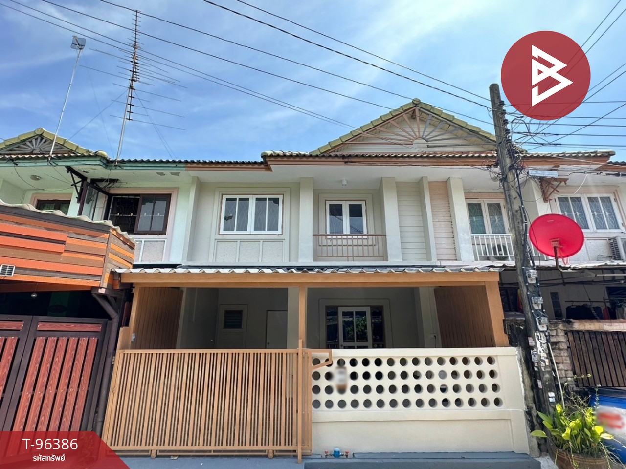 Townhouse for sale, Pruksa Village 15, Bang Phli-Tamru, Samut Prakan, ready to move in