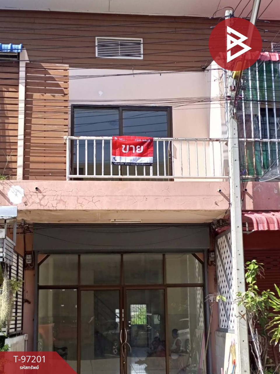 Commercial building for sale, 2 floors, Soi Siri Plaza, area 16 sq m, Sung Noen, Nakhon Ratchasima