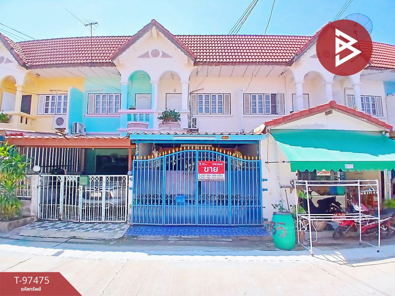 Townhouse for sale, Klompirun Village, Phraeksa, Samut Prakan, ready to move in