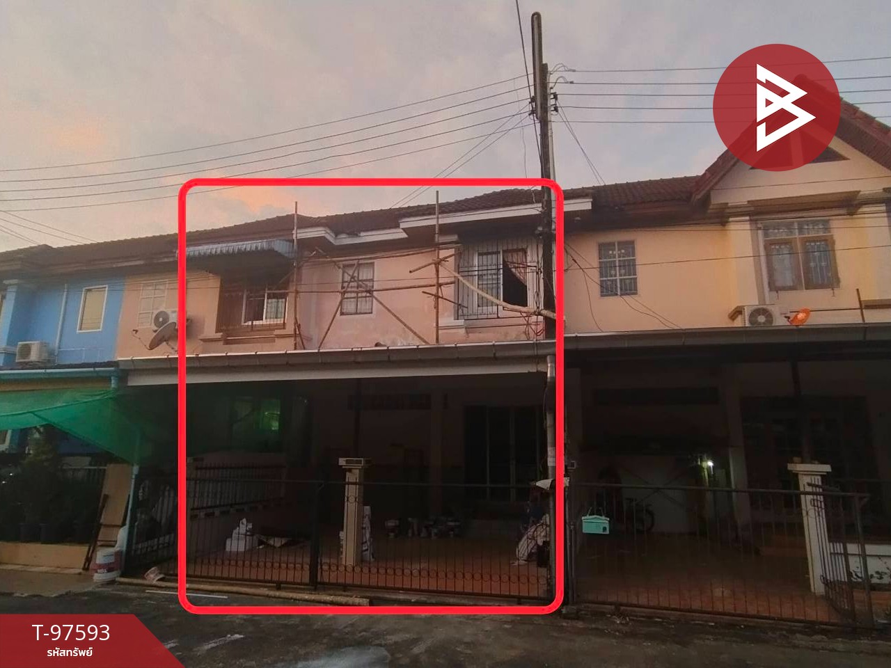 Townhouse for sale/rent, Silaporn Ville Village, Phase 1, Ko Kwang, Chanthaburi