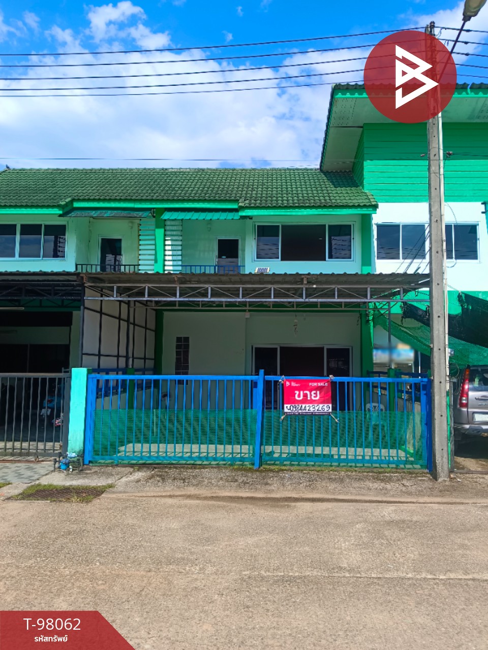 Townhouse for sale, 2 floors, area 30 sq m, Khao Saming, Trat