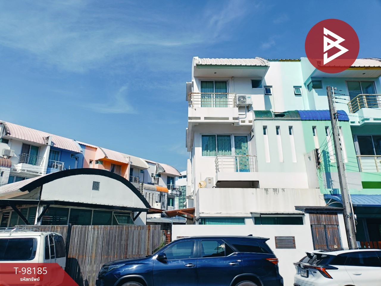 Townhouse for sale, 3 floors, area 48.5 sq m, Cheing Nein, Rayong